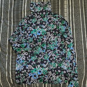 J. Crew Printed Turtleneck